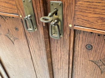 Arts & Crafts Armoire or Bookcase In the style of Architect Lauweriks, 1890s